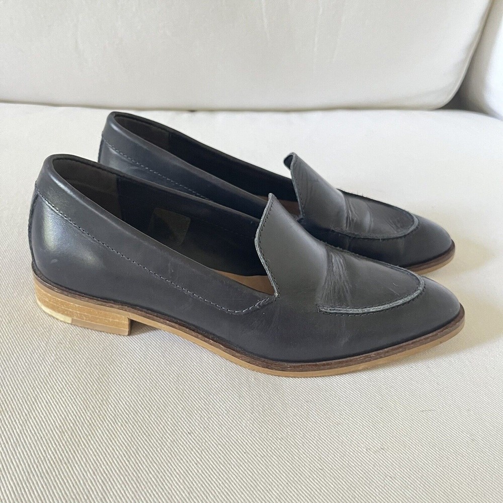 EVERLANE Black Leather Loafer Shoes MADE IN ITALY
